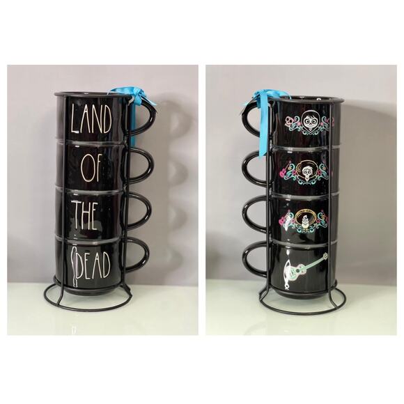Disney Pixar CoCo Land of the dead Ceramic 4pcs mug set - Picture 1 of 3